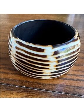 Monies Chunky Animal Print Bangle Bracelet